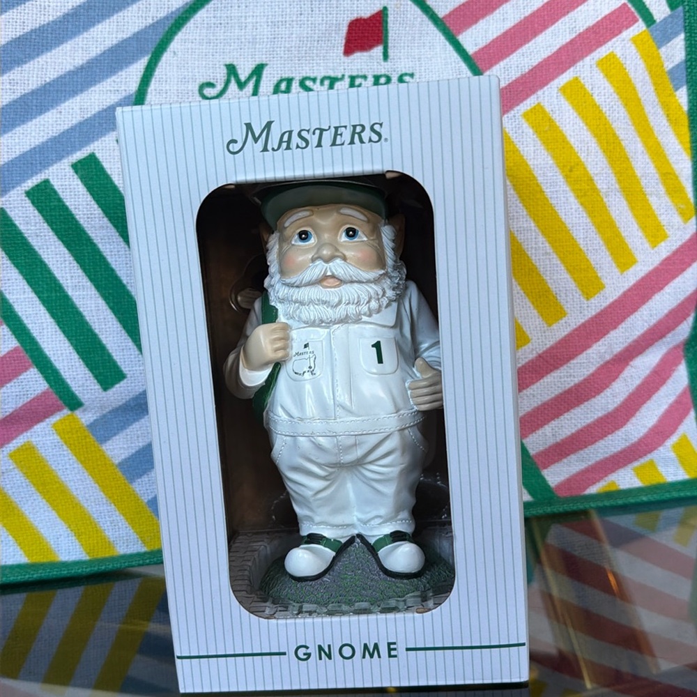 NEW IN BOX- Masters Mini Gnome- Caddie- Augusta National
